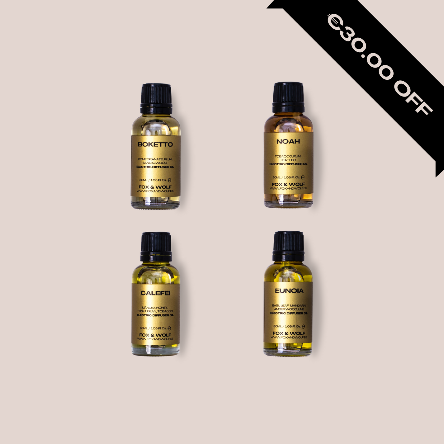 BUY 3 (30ML) ELECTRIC DIFFUSER OILS, GET 1 FOR FREE
