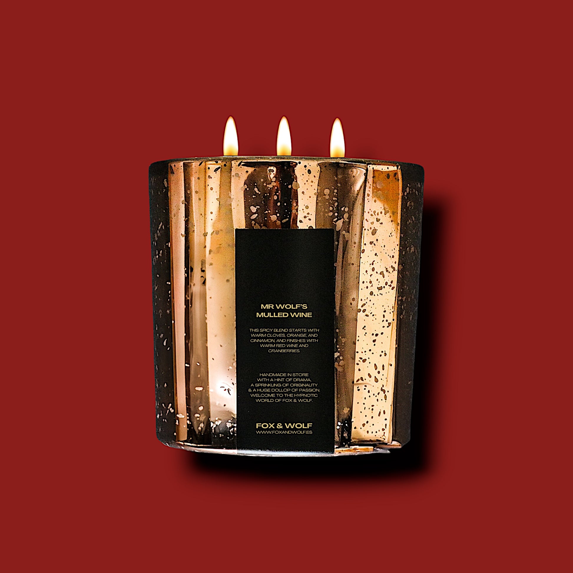 640 G MR WOLF'S MULED WINE CANDLE